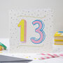 '13th' Birthday Card, thumbnail 2 of 2