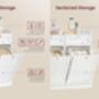 Bathroom Cabinet With Removable Laundry Basket, thumbnail 3 of 6