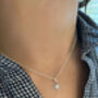Shining Star Thank You Necklace Silver, thumbnail 4 of 5