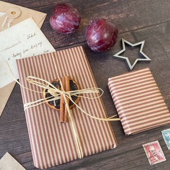 Burgundy Stripe Paper Fibre, 2 of 9