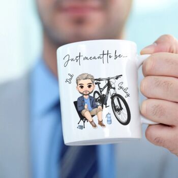 Personalised Cycling Mug – Custom Chibi Character, Perfect Gift For Cyclists, 3 of 9