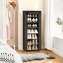Seven Tier Shoe Rack Storage Cabinet With Fabric Cover, thumbnail 4 of 12