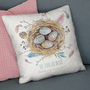 Personalised 'Family Nest' Cushion With Names, thumbnail 2 of 8