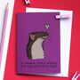 Woodland Otter Valentine's Card, thumbnail 1 of 4
