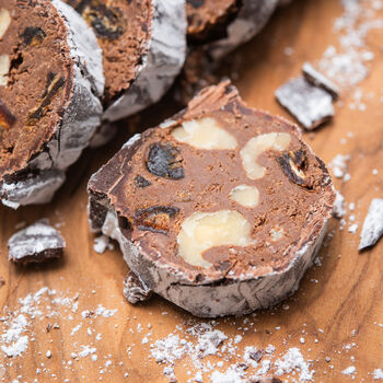 Coffee, Date And Walnut Chocolate Salami, 6 of 8