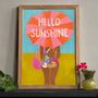 Hello Sunshine Summer Swimsuit Print, thumbnail 1 of 7