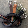 Men's Handmade Personalised Leather Belt, thumbnail 3 of 7