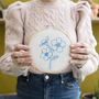Forget Me Not Embroidery Hoop Kit, thumbnail 1 of 5