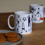 England 2024 Euros Football Mug, thumbnail 1 of 8