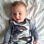 Orca Print Baby And Child Dungarees, thumbnail 8 of 9