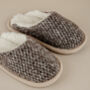 Pure Wool Taupe Mules, thumbnail 3 of 7