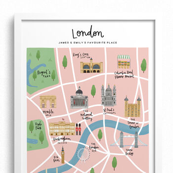 Personalised London Map Print, 4 of 7
