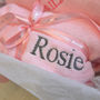 Personalised Dressing Gown And Blanket Baby Girl Hamper, thumbnail 9 of 12