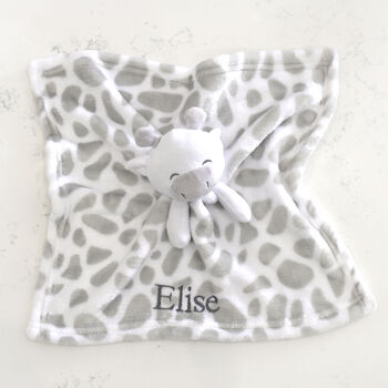 Personalised Giraffe Baby Comforter, 7 of 9