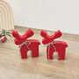 Rudolph Red Reindeer Candle Christmas Decoration, thumbnail 3 of 10