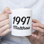 Personalised Milestone Birthday Name And Year Mug, thumbnail 9 of 9
