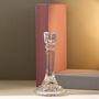 Vintage Mid Century Glass Candlestick, thumbnail 3 of 4
