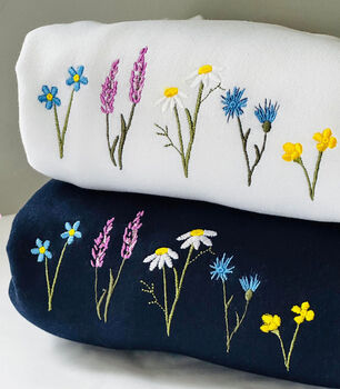 Wildflowers Embroidered Sweatshirt, 3 of 11