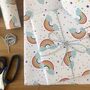 Rainbow Gift Wrapping Paper Or Gift Wrap Set With Card, thumbnail 11 of 11