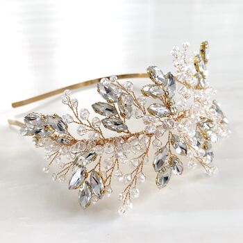 Gold Crystal Side Headpiece, 4 of 7