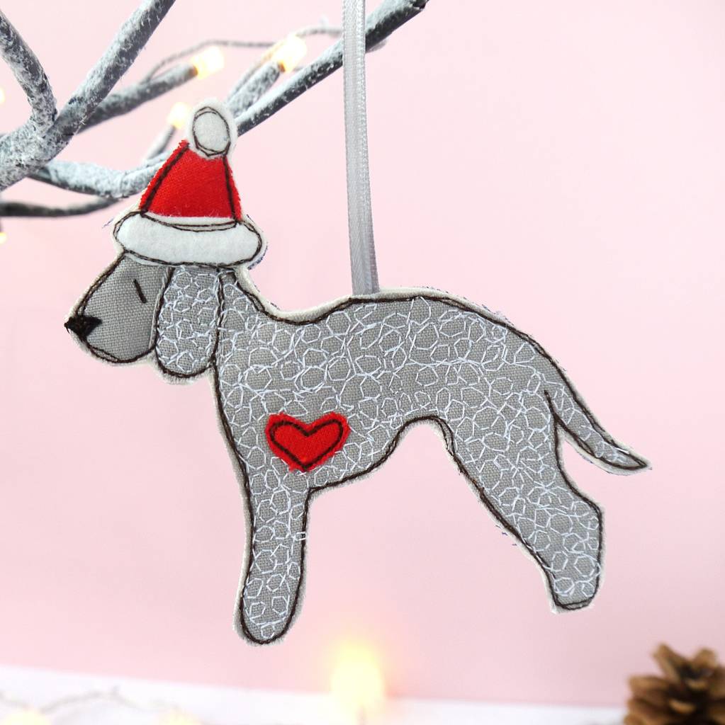 Bedlington Terrier Fabric decoration