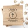 Christening Oak Photo Keepsake Box, thumbnail 1 of 3