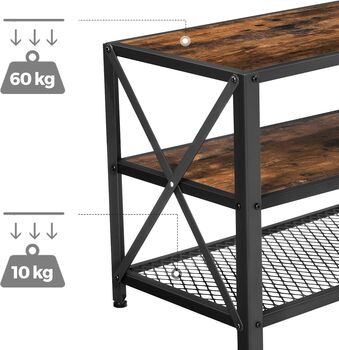 Tv Stand With Shelves And Steel Frame, 7 of 10