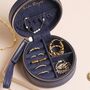 Personalised Gold Name Mini Round Travel Jewellery Case, thumbnail 3 of 4