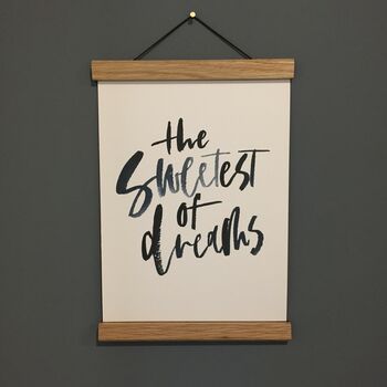 The Sweetest Of Dreams Typography Print, 3 of 6