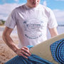 Men's Personalised Your Surfing Holiday White T Shirt, thumbnail 1 of 2
