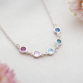 Create Your Own Family Mini Birthstone Necklace, 2 of 9