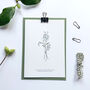 ‘Forget Me Not’ Botanical Spring Flower Notecard, thumbnail 1 of 3