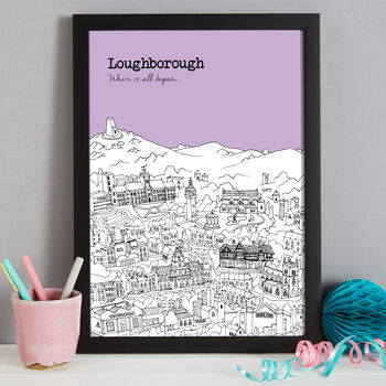 Personalised Loughborough Print, 6 of 9