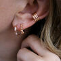 Jewelled Hoop Earrings, thumbnail 4 of 8