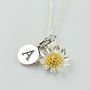 Personalised Sterling Silver Daisy Necklace, thumbnail 1 of 4