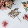 Personalised Wooden Name Wedding Cake Topper, thumbnail 4 of 9