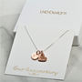 Personalised Heart Charm Necklace Gift For Her, thumbnail 1 of 5