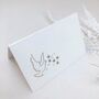 Pack Of 10 Dove Laser Cut Wedding Place Cards, thumbnail 1 of 7