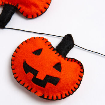 Pumpkin Party Halloween Bunting Felt Craft Kit, 4 of 5