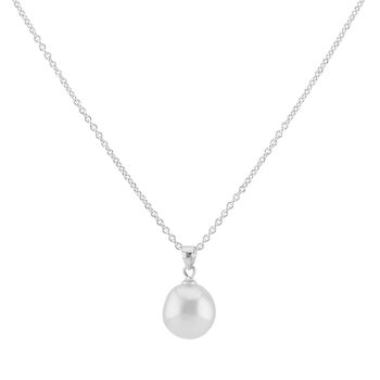 Triora Baroque Pearl And Gold Plated Or Silver Pendant, 3 of 5