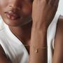 Croissant Bracelet Silver Or 18ct Gold Plated Vermeil, thumbnail 1 of 5
