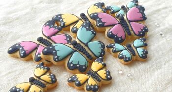 Butterfly Collection Hand Iced Cookie Letterbox Gift, 2 of 3