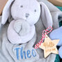 New Baby Gift Set With Bunny Comforter, thumbnail 4 of 6