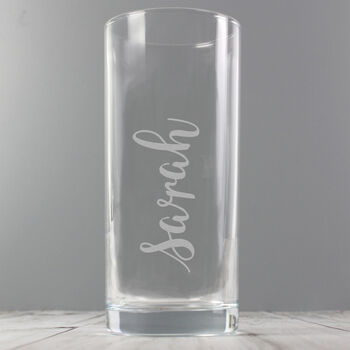 Personalised Name Only Engraved Hi Ball Glass, 3 of 3