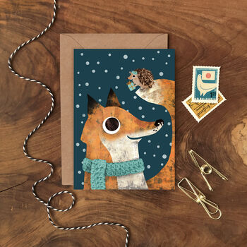 Pack Of Twelve Festive Animal Christmas Cards, 2 of 8