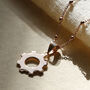 Sterling Silver Industrial Cog Necklace, thumbnail 4 of 7
