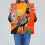 Party Pheasant Bright Colourful Bird Wall Art Print, thumbnail 2 of 6