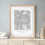 Our Favourite UK Location Personalised Map Print, thumbnail 3 of 9