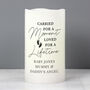 Personalised Carried For A Moment LED Candle, thumbnail 2 of 2