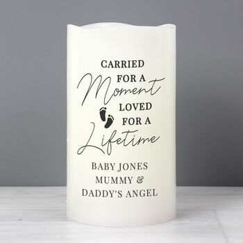 Personalised Carried For A Moment LED Candle, 2 of 2